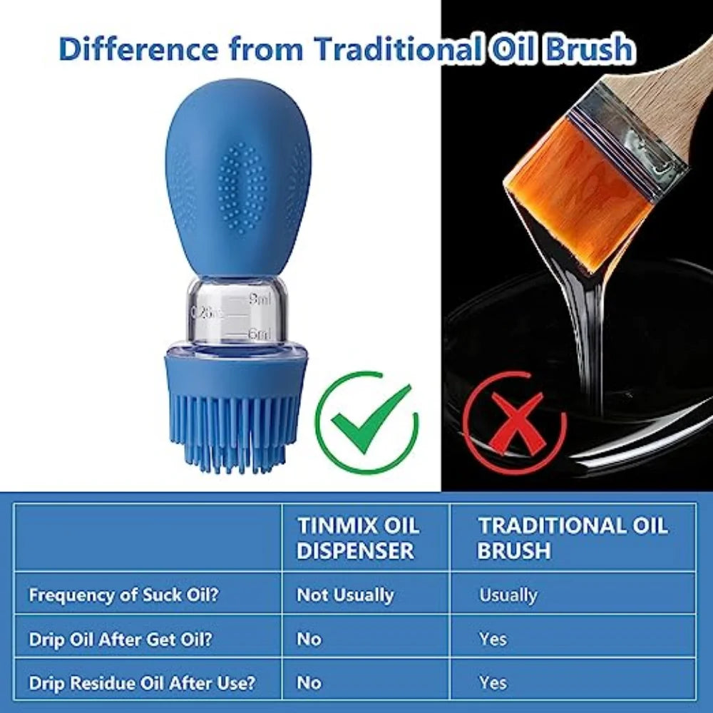 Portable Oil Bottle With Silicone Brush