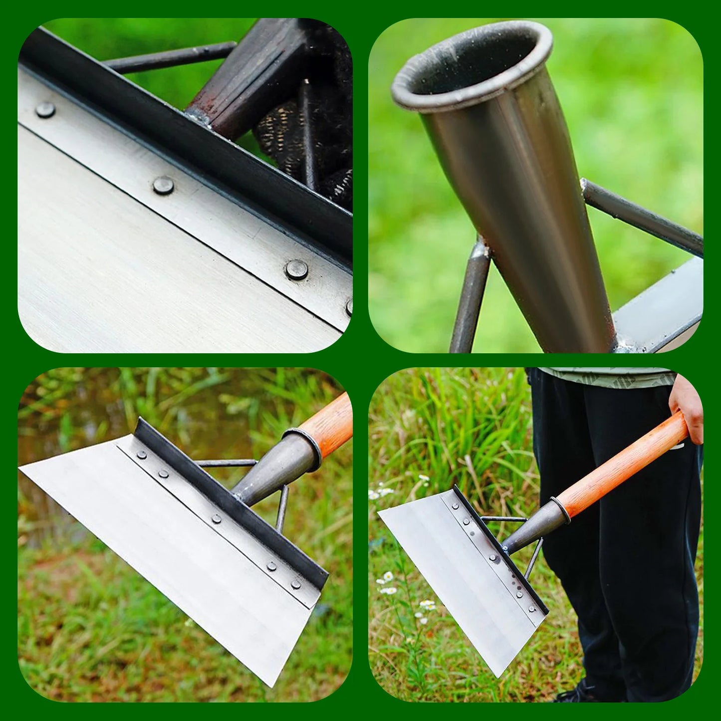 Heavy Duty Outdoor Garden Shovel for Quick Weeding and Cleaning