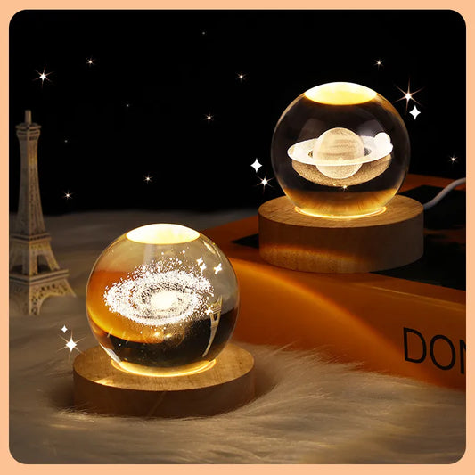 Luminous crystal ball night light