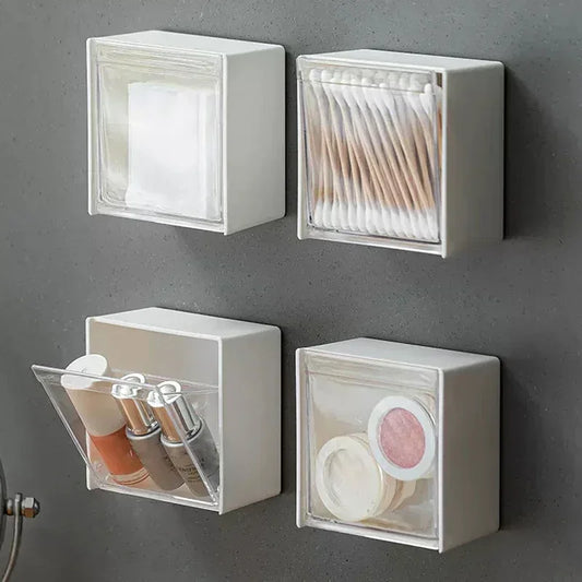 Dustproof Bathroom Organizer: Wall-Mounted Storage Mastery