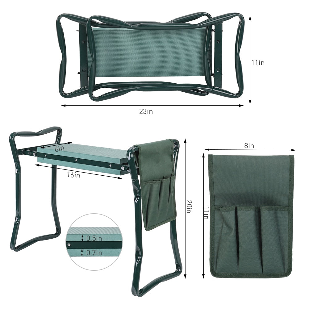 Heavy Duty Upgraded Garden Kneeler Thicken Seat Padded